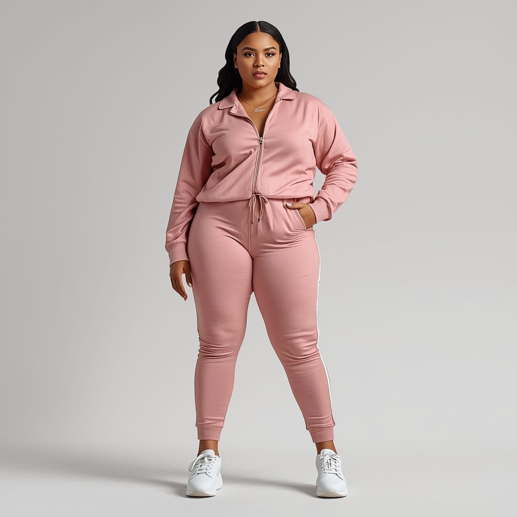Matching Lounge Set with Sneakers