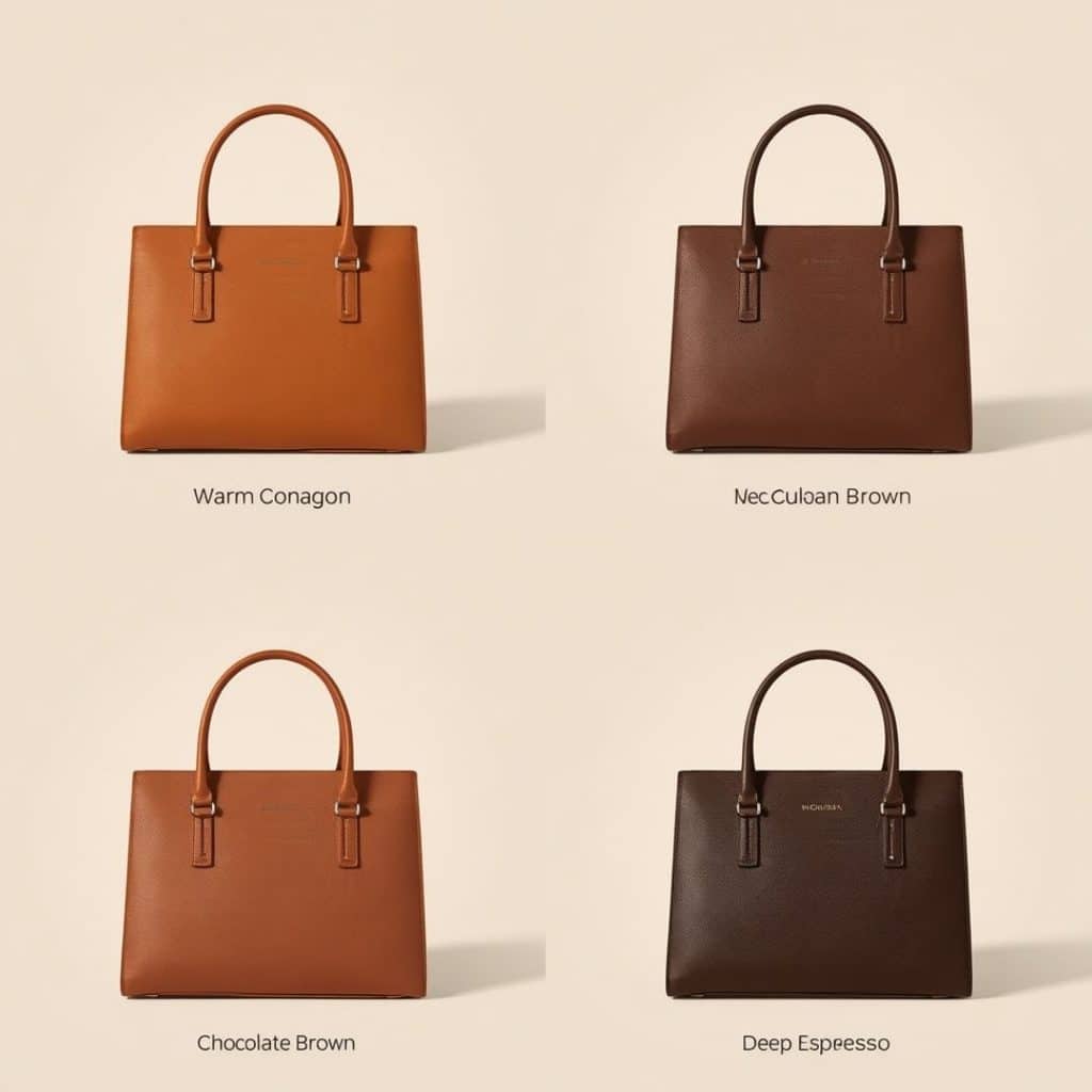 brown handbags under $100: Cognac chocolate medium brown and espresso handbag shades