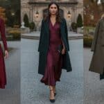 fall wedding guest outfits for cold weather