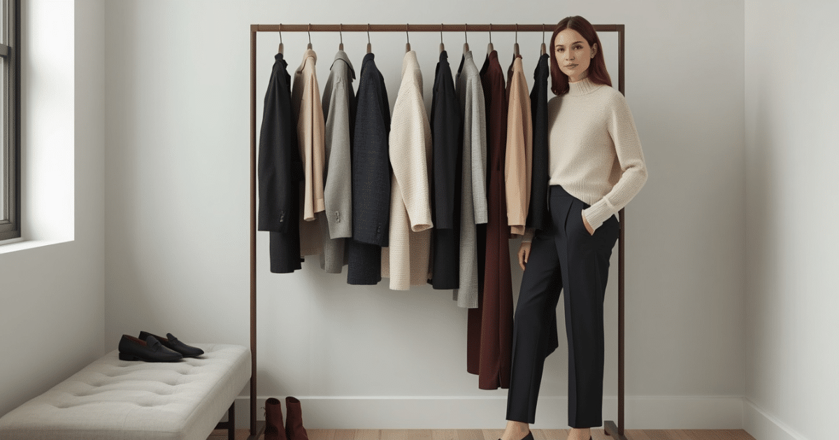 Fall Work Capsule Wardrobe for Women: 12 Pieces, 32 Outfit Combinations